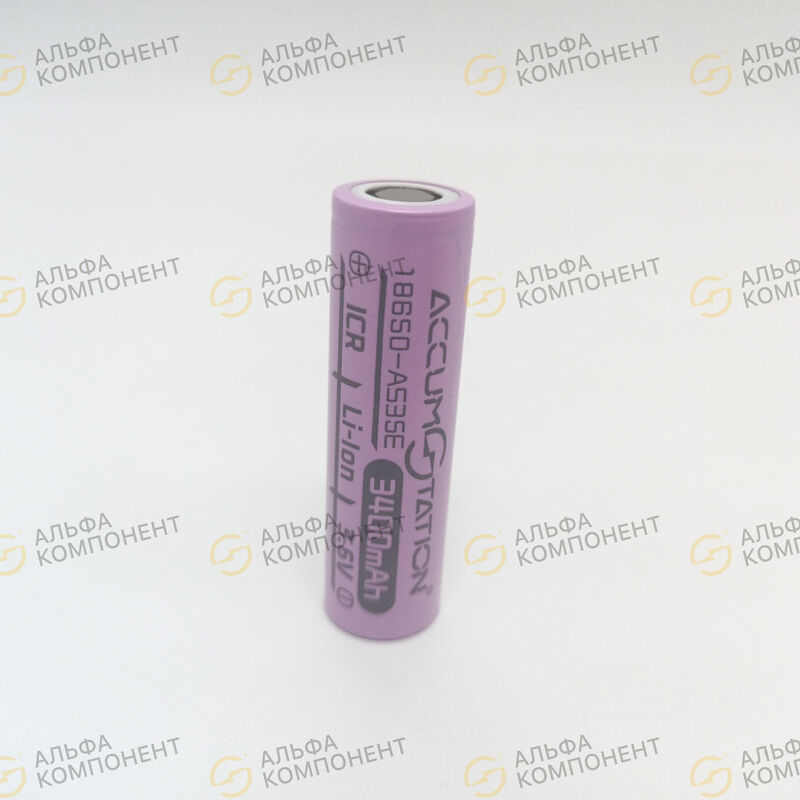Фото 18650-AS35E 3400mAh (12.24Wh) 3,6V 10A Li-Ion AccumStation